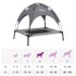 vidaXL Dog Bed with Canopy Anthracite Oxford Fabric and Steel - Image 10