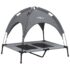 vidaXL Dog Bed with Canopy Anthracite Oxford Fabric and Steel - Image 2