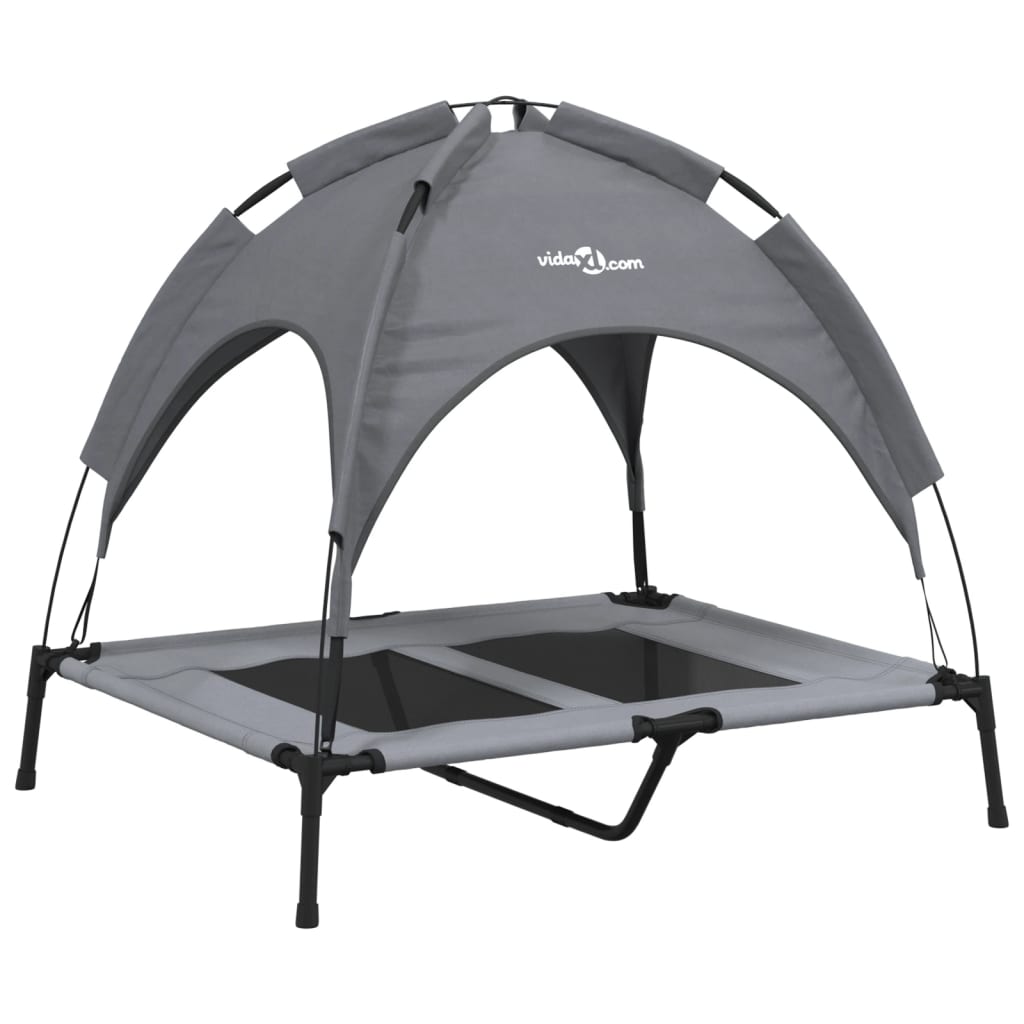 8721012474604_a_en_hd_1 vidaXL Dog Bed with Canopy Anthracite Oxford Fabric and Steel - Image 2