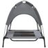vidaXL Dog Bed with Canopy Anthracite Oxford Fabric and Steel - Image 5