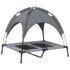 vidaXL Dog Bed with Canopy Anthracite Oxford Fabric and Steel - Image 6