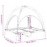 vidaXL Dog Bed with Canopy Anthracite Oxford Fabric and Steel - Image 9