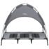 vidaXL Dog Bed with Canopy Anthracite Oxford Fabric and Steel - Image 4