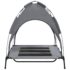vidaXL Dog Bed with Canopy Anthracite Oxford Fabric and Steel - Image 5