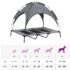 vidaXL Dog Bed with Canopy Anthracite Oxford Fabric and Steel - Image 10