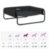 vidaXL Elevated Dog Bed Anthracite Oxford Fabric and Steel - Image 10