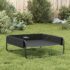 vidaXL Elevated Dog Bed Anthracite Oxford Fabric and Steel - Image 4