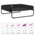 vidaXL Elevated Dog Bed Anthracite Oxford Fabric and Steel - Image 10