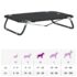 vidaXL Dog Bed Foldable Anthracite Oxford Fabric and Steel - Image 11