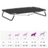 vidaXL Dog Bed Foldable Anthracite Oxford Fabric and Steel - Image 11