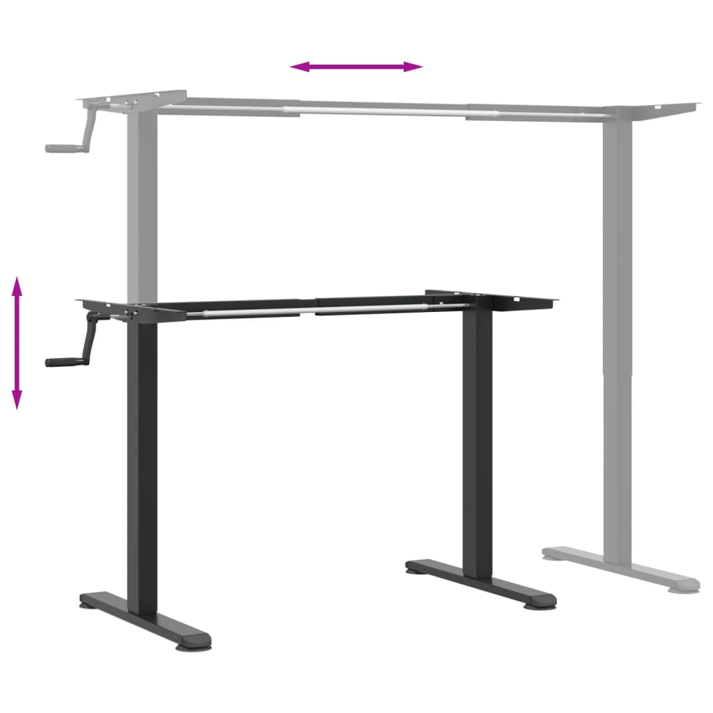8721012474901_g_en_hd_6 vidaXL Standing Desk Frame Black (94-135)x60x(70-114) cm Steel - Image 8