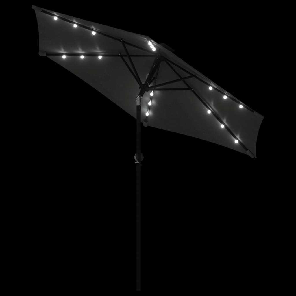 8721012487840_g_en_hd_6 vidaXL Garden Parasol with LEDs and Steel Pole Anthracite 225x225x212cm - Image 8