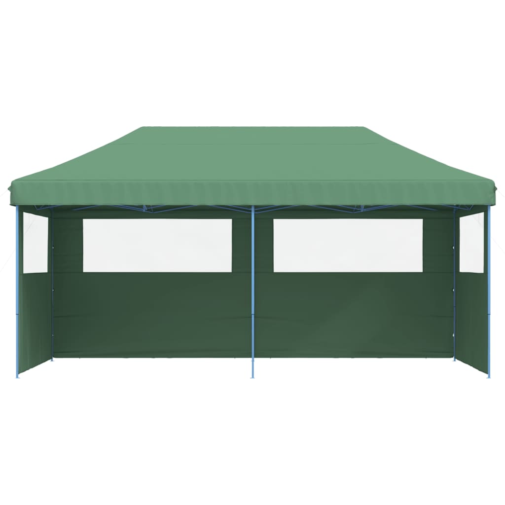 8721012491472_g_en_hd_1 vidaXL Foldable Party Tent Pop-Up with 3 Sidewalls Green - Image 3