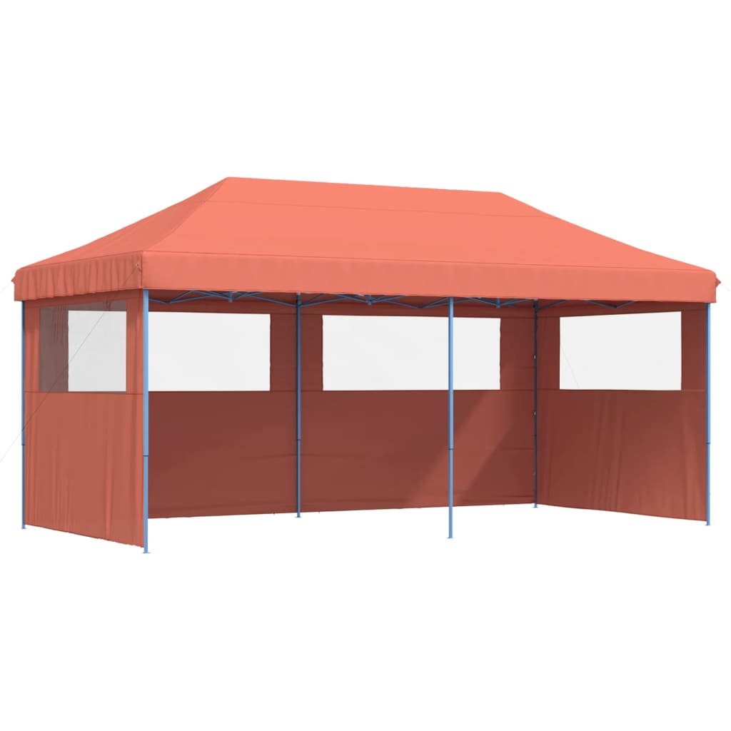 8721012491526_a_en_hd_1 vidaXL Foldable Party Tent Pop-Up with 3 Sidewalls Terracotta - Image 2
