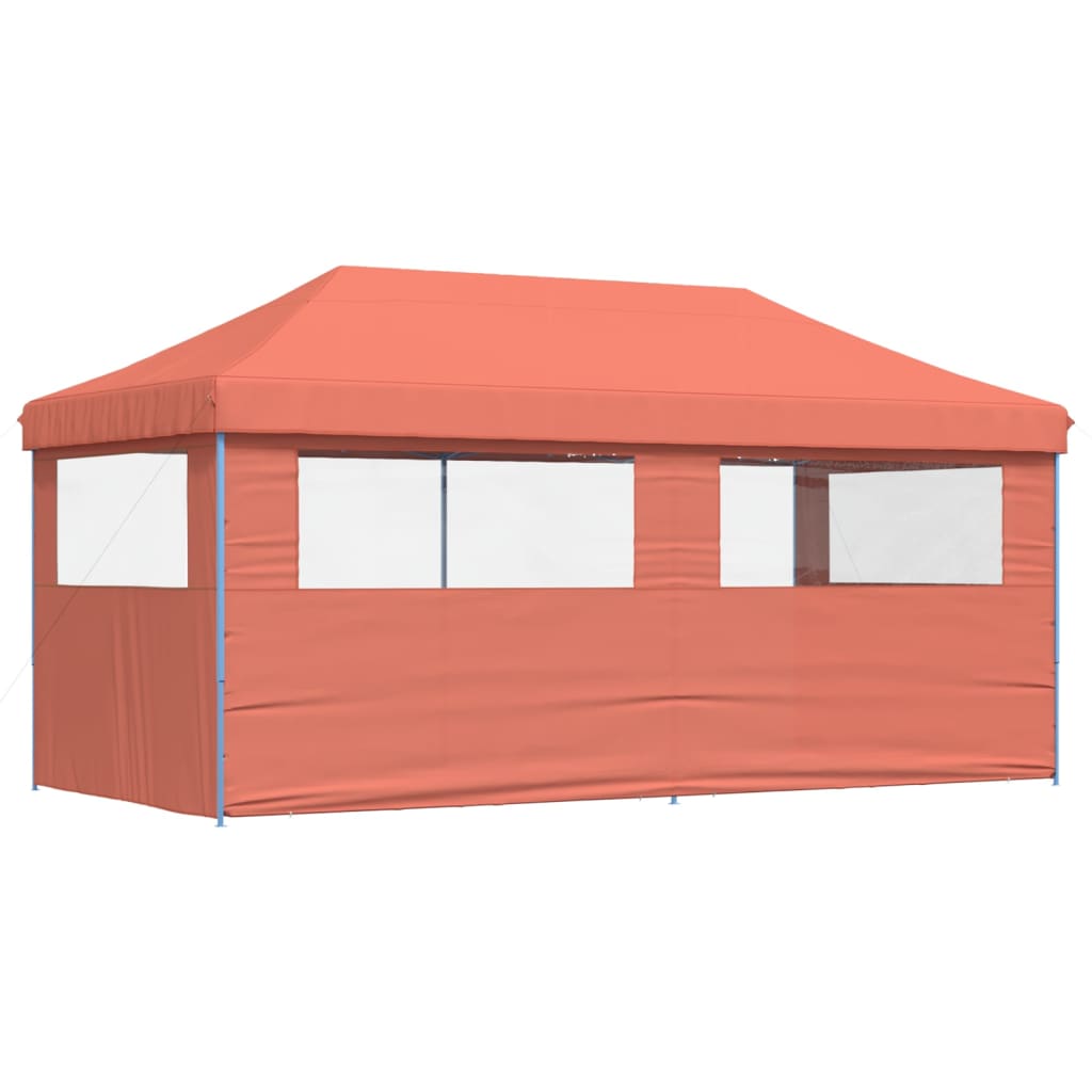 8721012491526_g_en_hd_3 vidaXL Foldable Party Tent Pop-Up with 3 Sidewalls Terracotta - Image 5