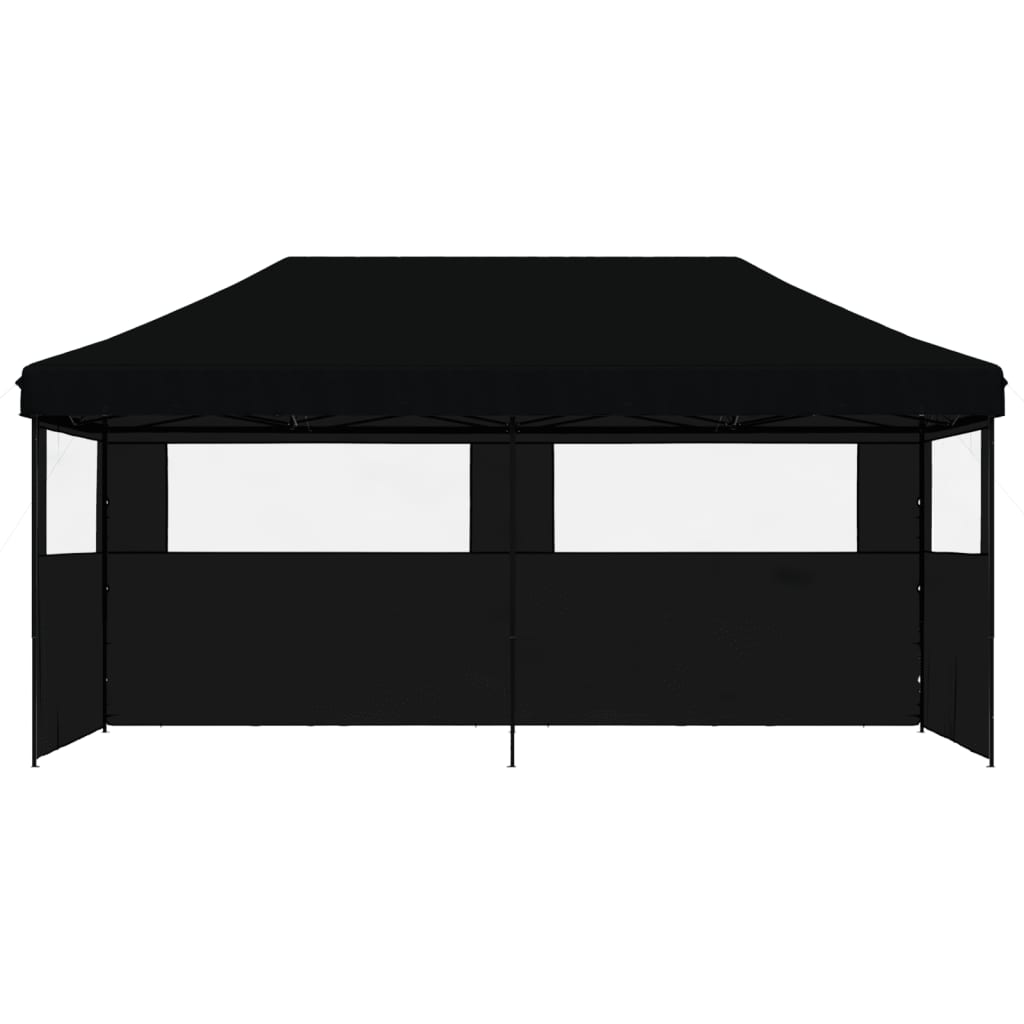 8721012491533_g_en_hd_1 vidaXL Foldable Party Tent Pop-Up with 3 Sidewalls Black - Image 3