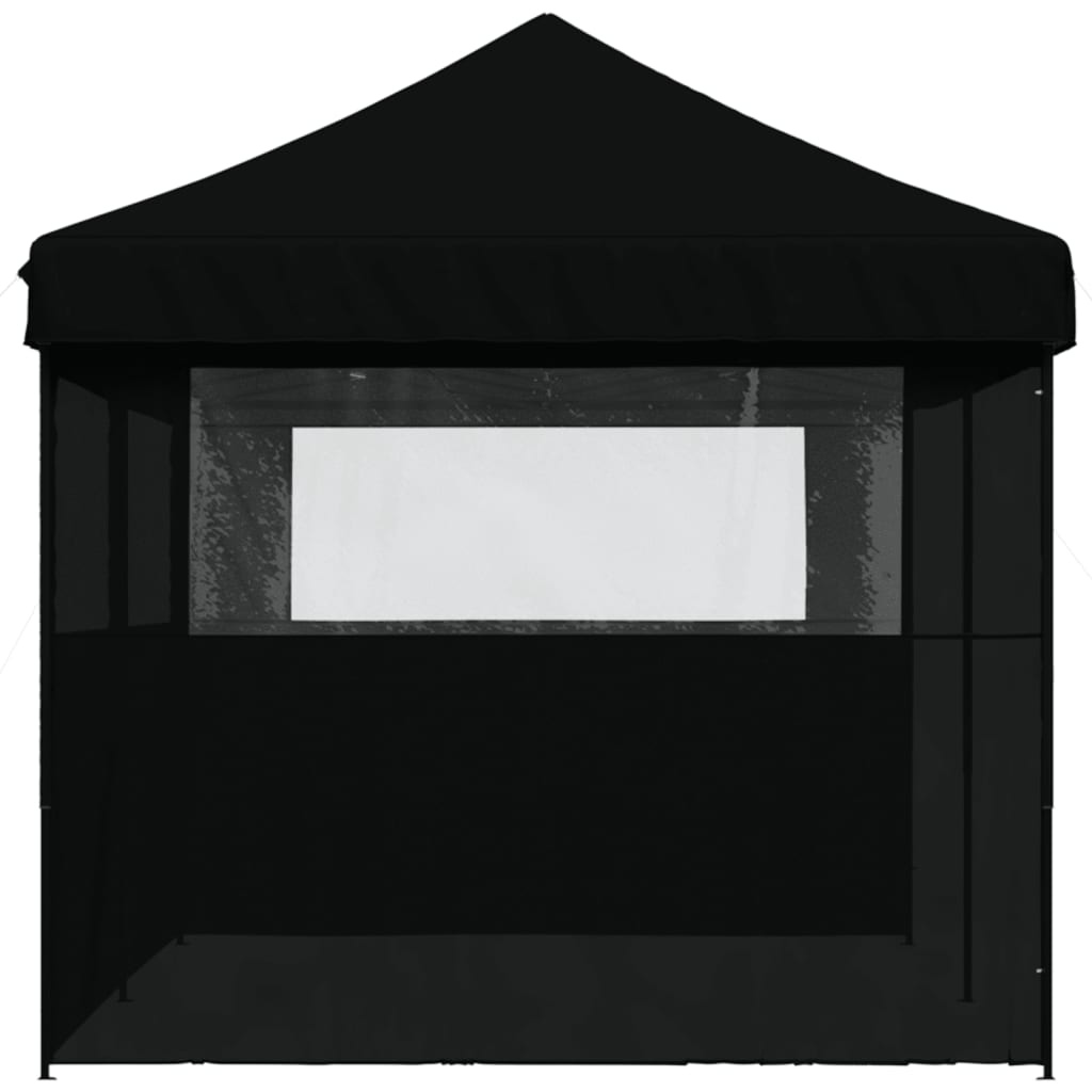 8721012491533_g_en_hd_2 vidaXL Foldable Party Tent Pop-Up with 3 Sidewalls Black - Image 4
