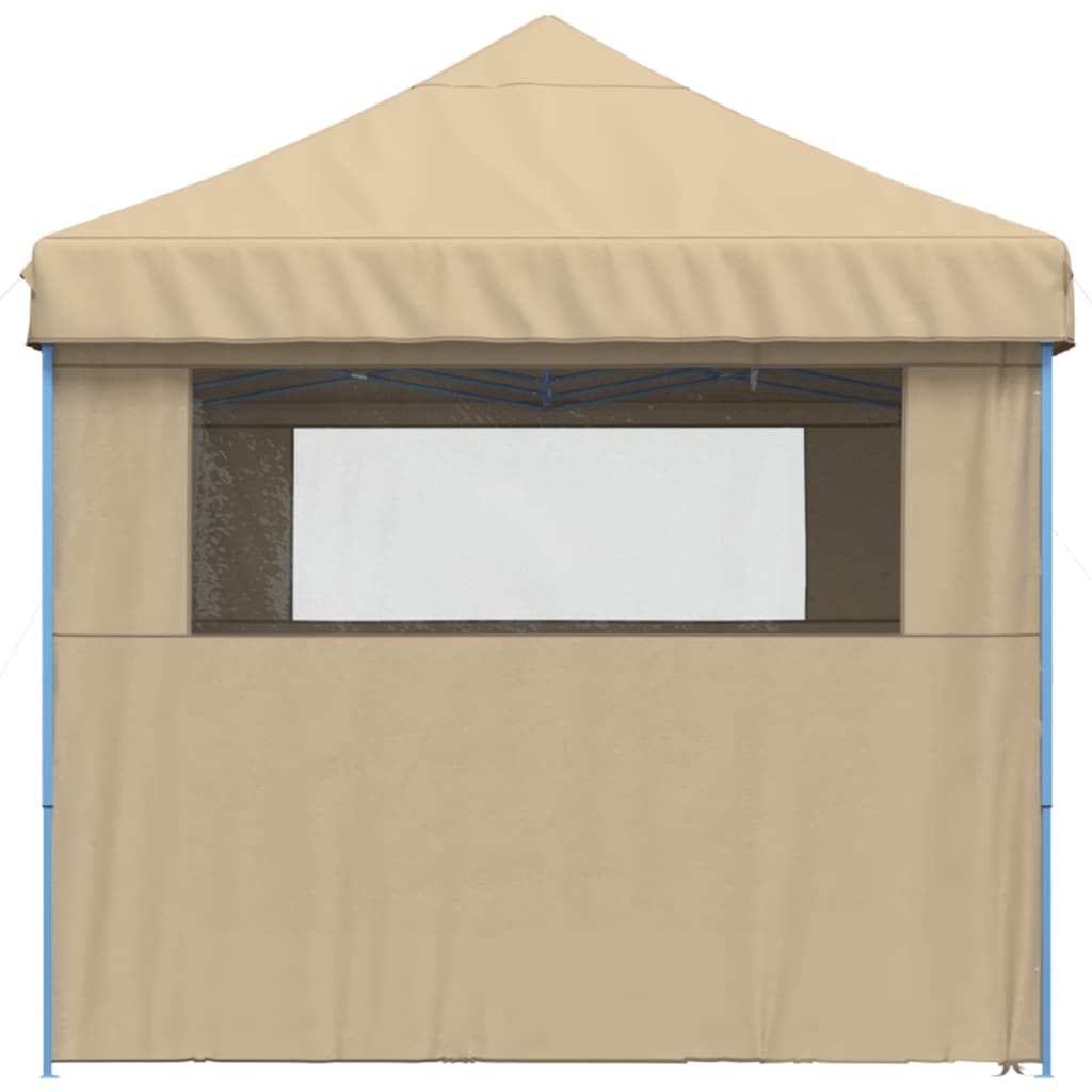 8721012491540_g_en_hd_2 vidaXL Foldable Party Tent Pop-Up with 4 Sidewalls Beige - Image 4