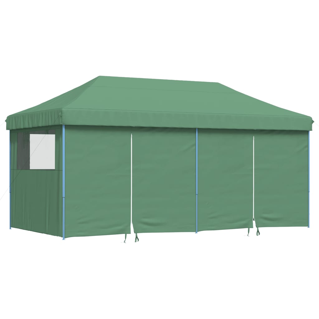 8721012491557_a_en_hd_1 vidaXL Foldable Party Tent Pop-Up with 4 Sidewalls Green - Image 2