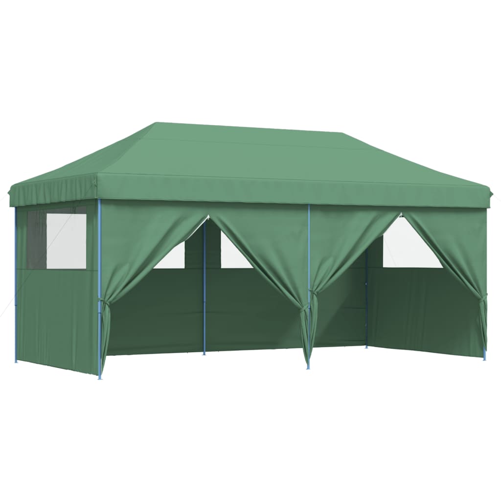 8721012491557_g_en_hd_5 vidaXL Foldable Party Tent Pop-Up with 4 Sidewalls Green - Image 7