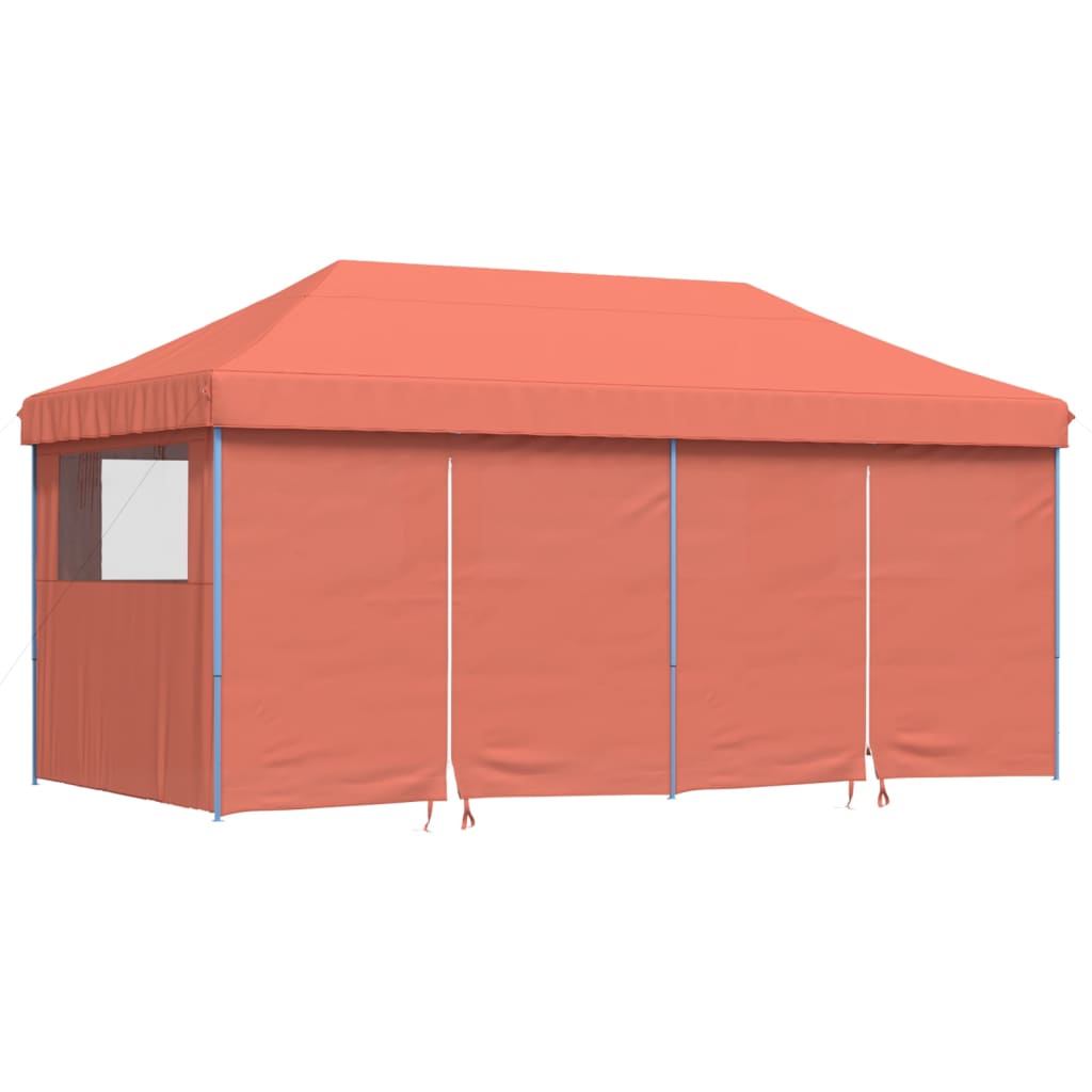 8721012491601_a_en_hd_1 vidaXL Foldable Party Tent Pop-Up with 4 Sidewalls Terracotta - Image 2