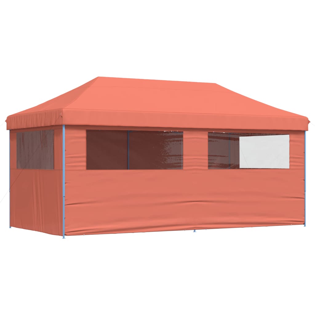 8721012491601_g_en_hd_3 vidaXL Foldable Party Tent Pop-Up with 4 Sidewalls Terracotta - Image 5