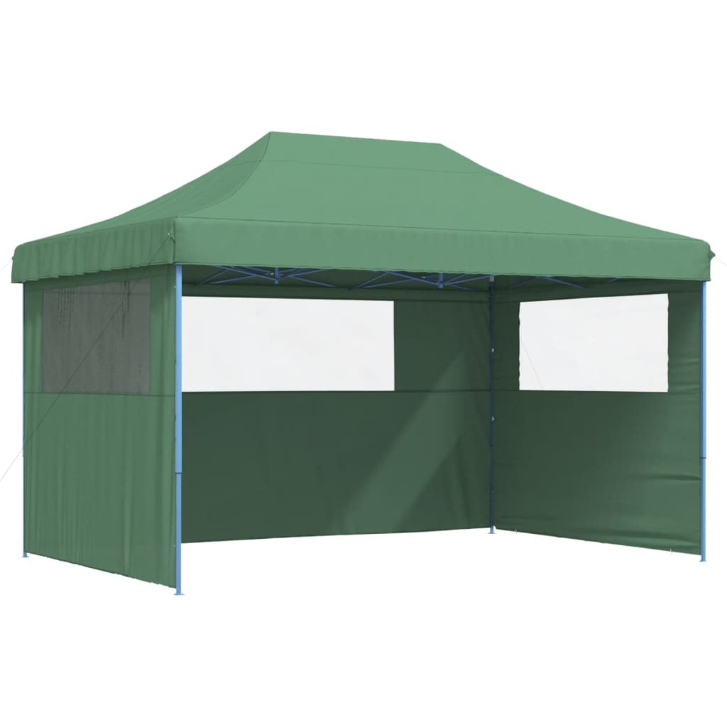 8721012491717_a_en_hd_1 vidaXL Foldable Party Tent Pop-Up with 3 Sidewalls Green - Image 2