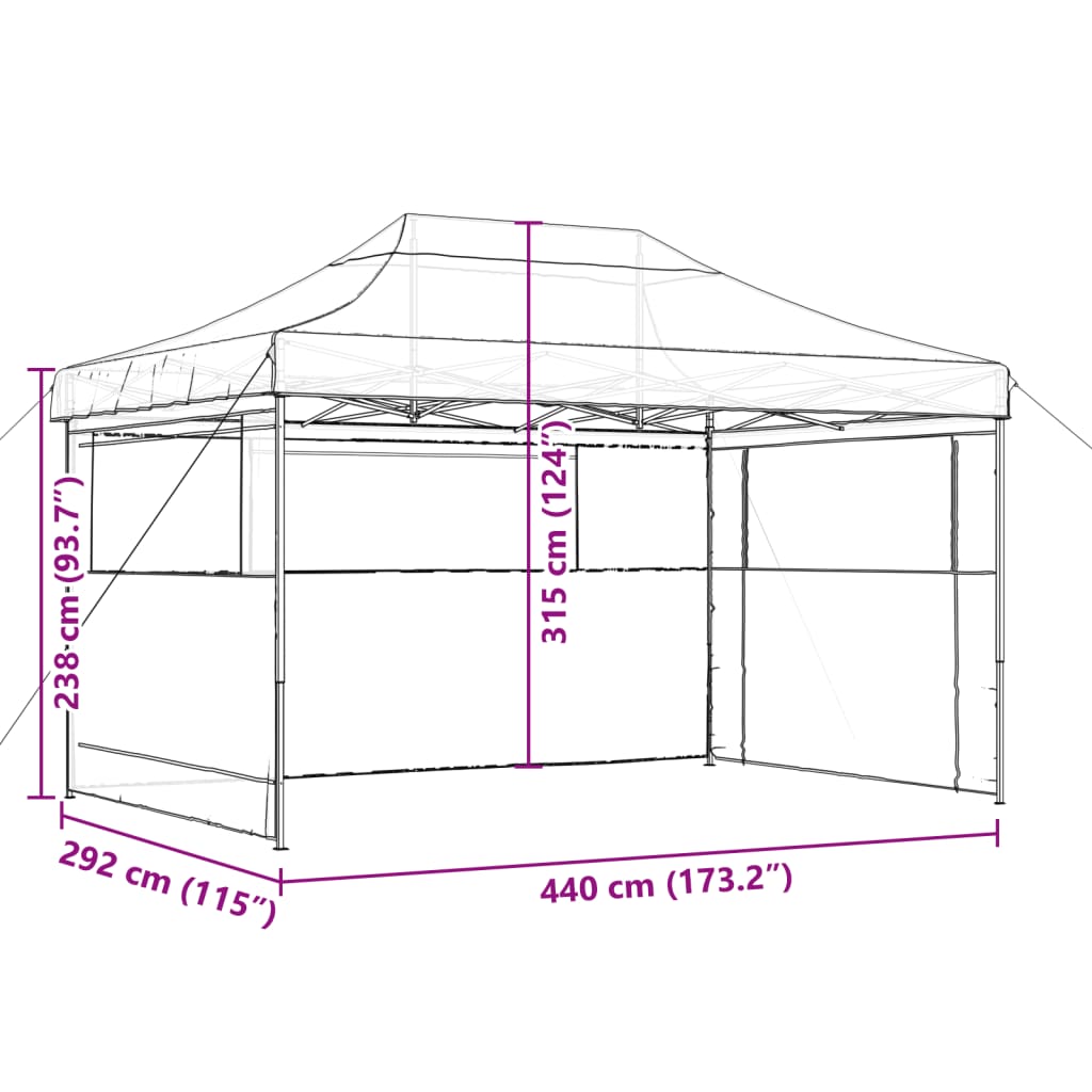 8721012491762_g_en_hd_7 vidaXL Foldable Party Tent Pop-Up with 3 Sidewalls Terracotta - Image 9