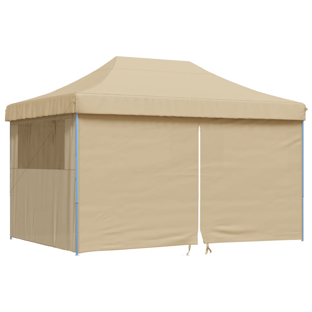 8721012491786_a_en_hd_1 vidaXL Foldable Party Tent Pop-Up with 4 Sidewalls Beige - Image 2