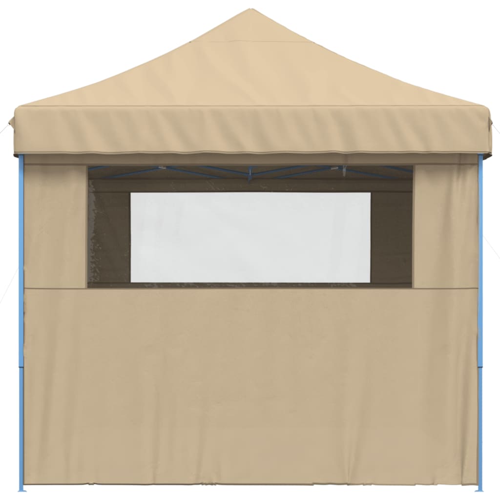 8721012491786_g_en_hd_2 vidaXL Foldable Party Tent Pop-Up with 4 Sidewalls Beige - Image 4