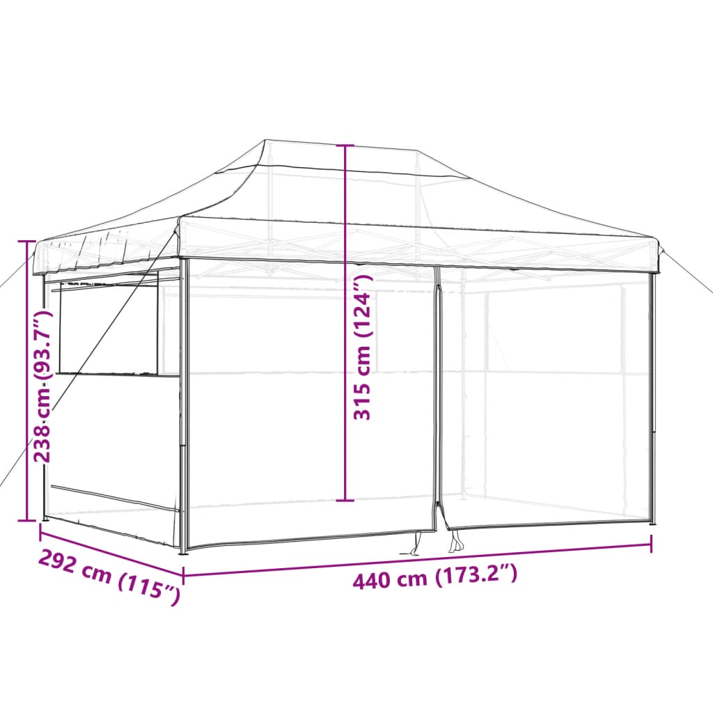 8721012491816_g_en_hd_8 vidaXL Foldable Party Tent Pop-Up with 4 Sidewalls Taupe - Image 10