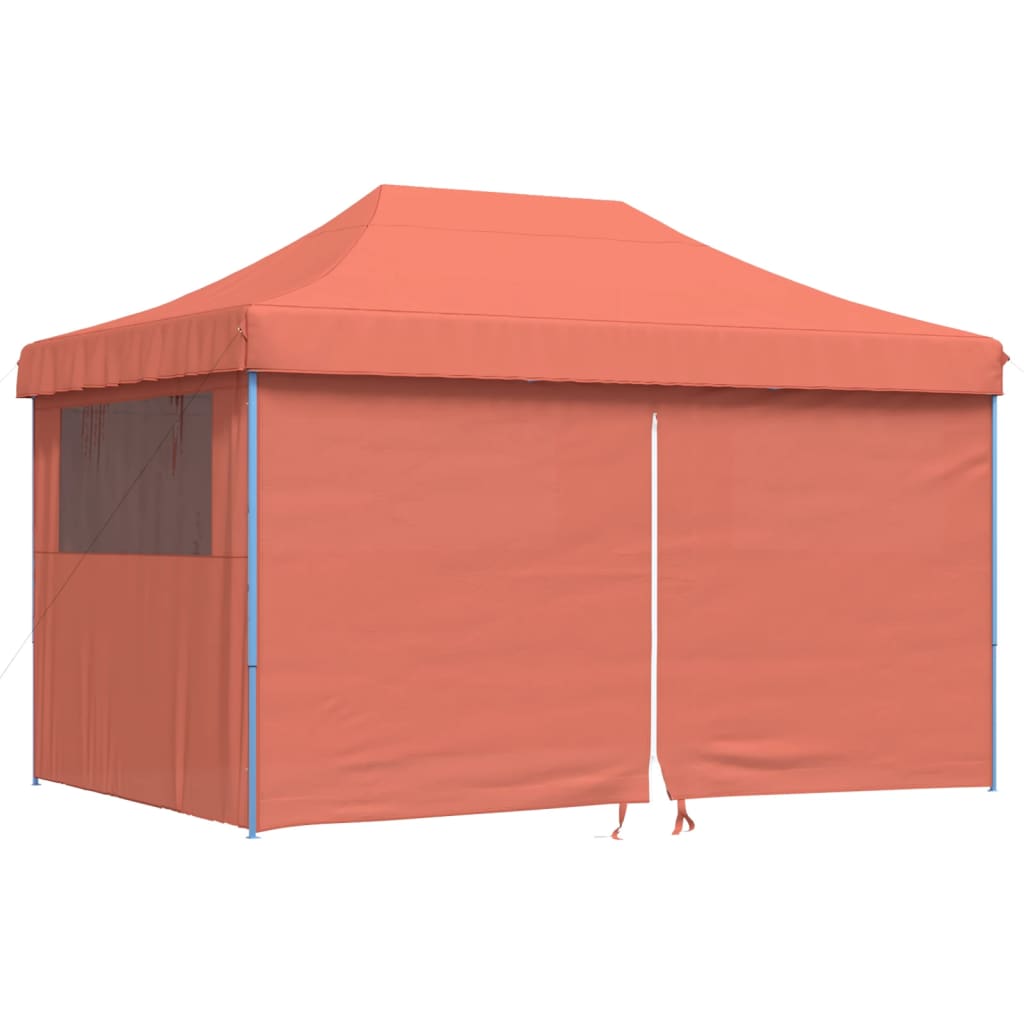 8721012491847_a_en_hd_1 vidaXL Foldable Party Tent Pop-Up with 4 Sidewalls Terracotta - Image 2