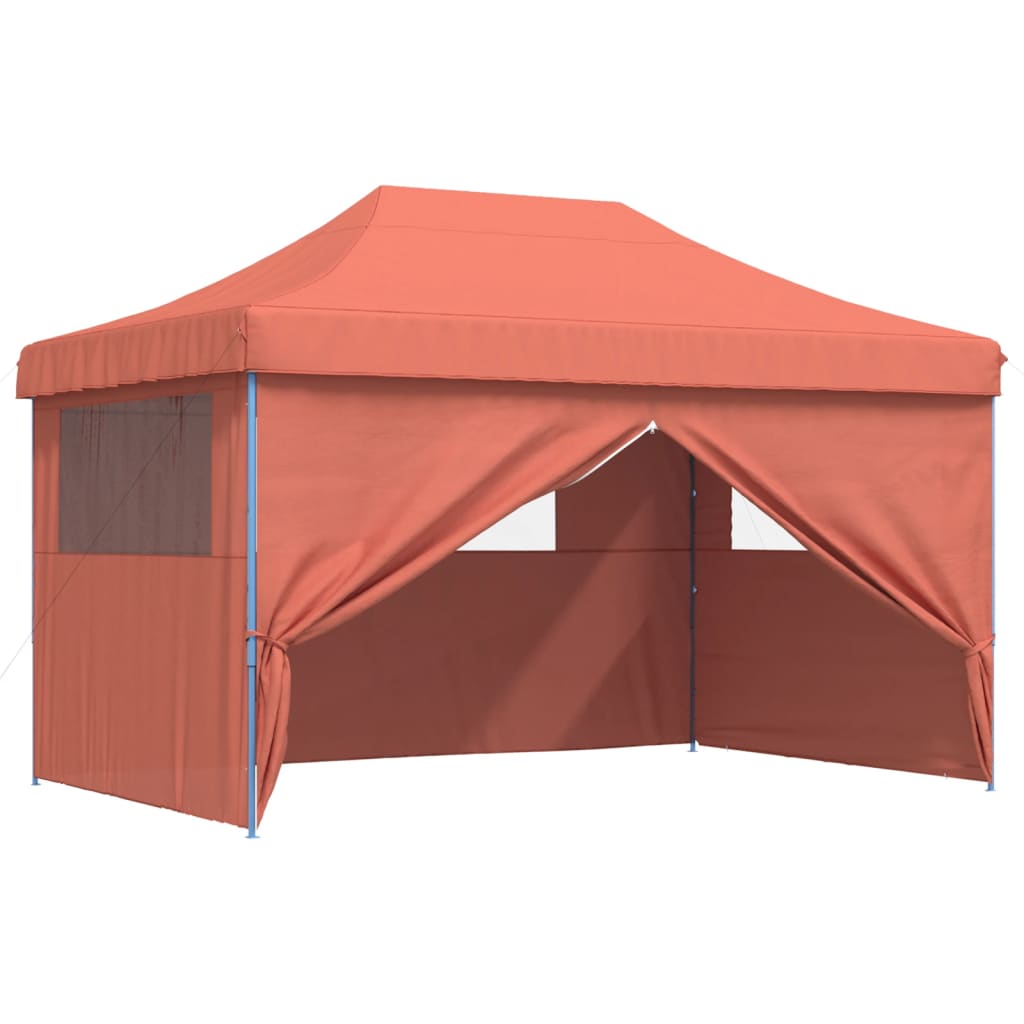 8721012491847_g_en_hd_5 vidaXL Foldable Party Tent Pop-Up with 4 Sidewalls Terracotta - Image 7