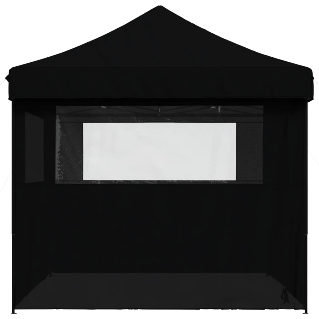 8721012491854_g_en_hd_2 vidaXL Foldable Party Tent Pop-Up with 4 Sidewalls Black - Image 4