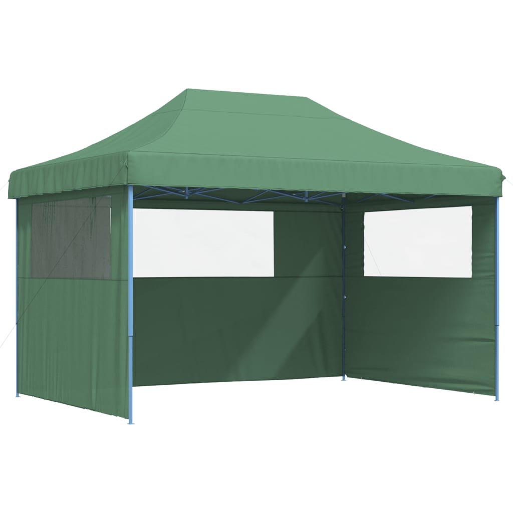 8721012492196_a_en_hd_1 vidaXL Foldable Party Tent Pop-Up with 3 Sidewalls Green - Image 2