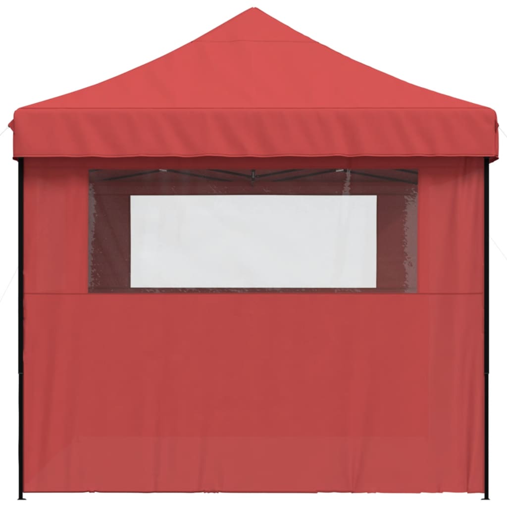 8721012492226_g_en_hd_2 vidaXL Foldable Party Tent Pop-Up with 3 Sidewalls Burgundy - Image 4