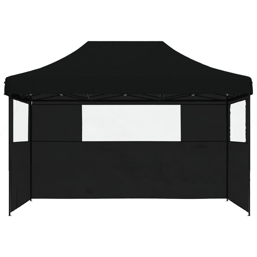8721012492257_g_en_hd_1 vidaXL Foldable Party Tent Pop-Up with 3 Sidewalls Black - Image 3