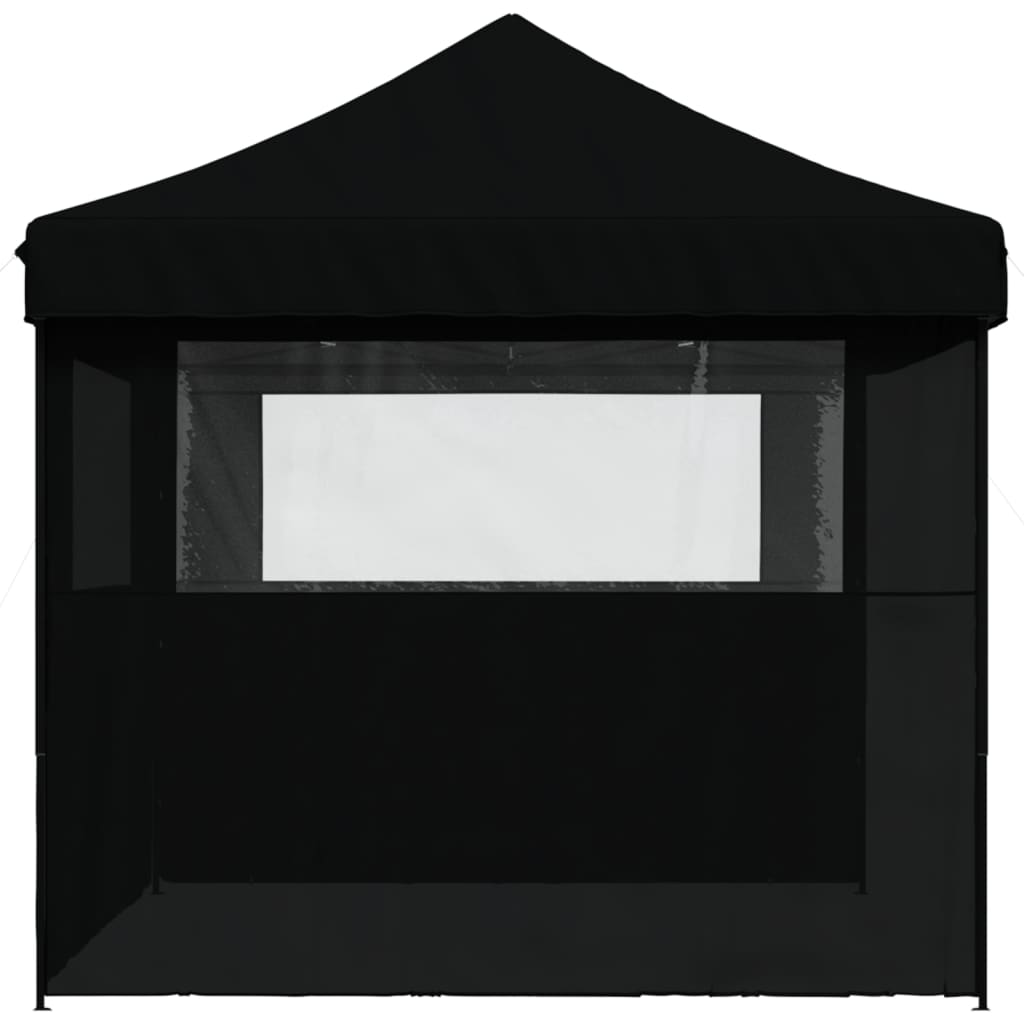 8721012492257_g_en_hd_2 vidaXL Foldable Party Tent Pop-Up with 3 Sidewalls Black - Image 4