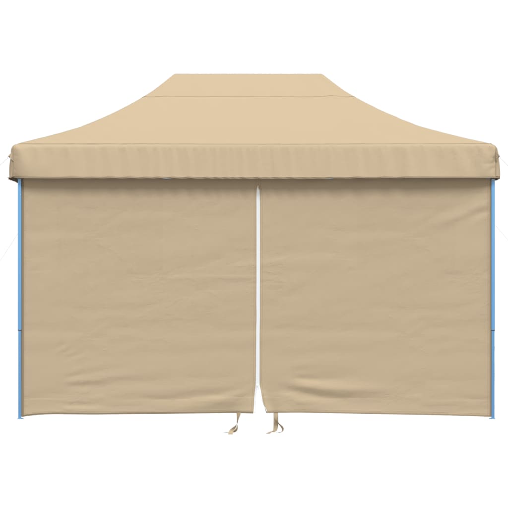 8721012492264_g_en_hd_1 vidaXL Foldable Party Tent Pop-Up with 4 Sidewalls Beige - Image 3