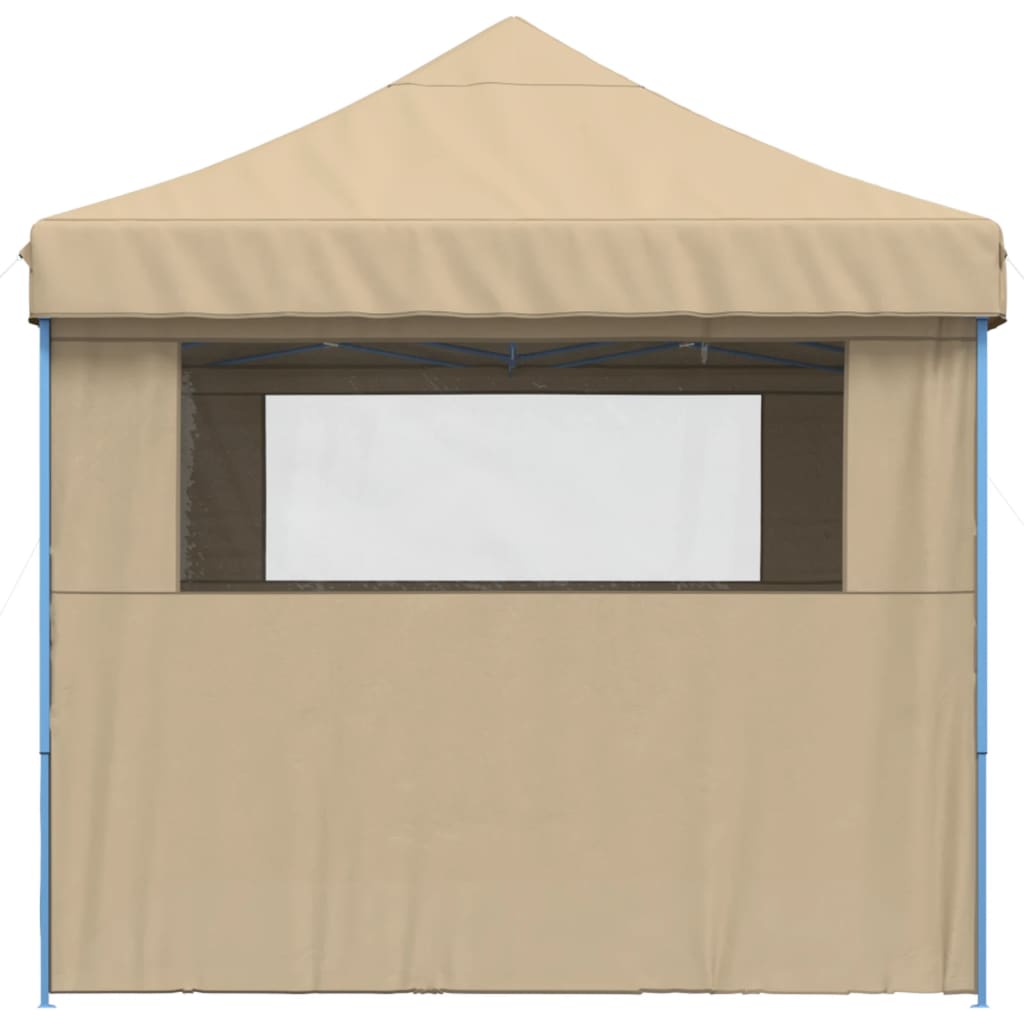 8721012492264_g_en_hd_2 vidaXL Foldable Party Tent Pop-Up with 4 Sidewalls Beige - Image 4
