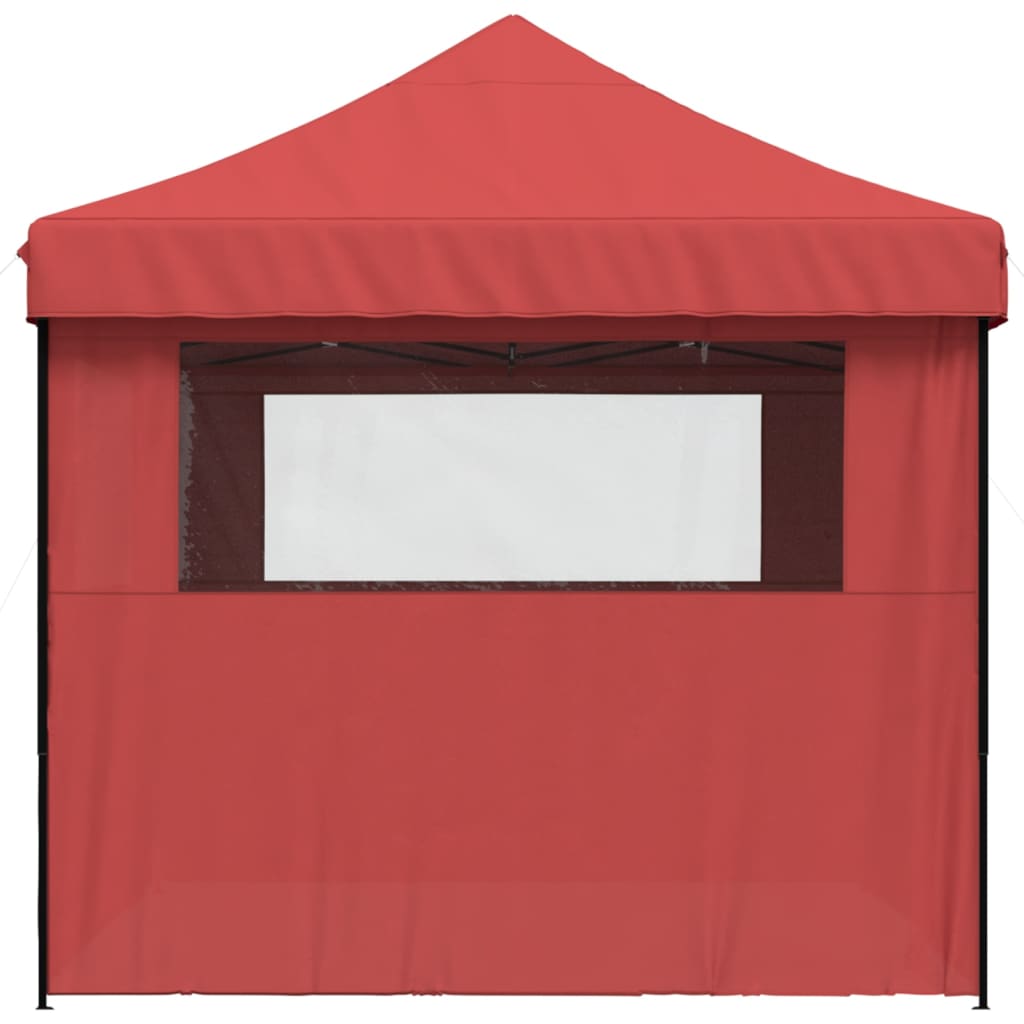 8721012492301_g_en_hd_2 vidaXL Foldable Party Tent Pop-Up with 4 Sidewalls Burgundy - Image 4