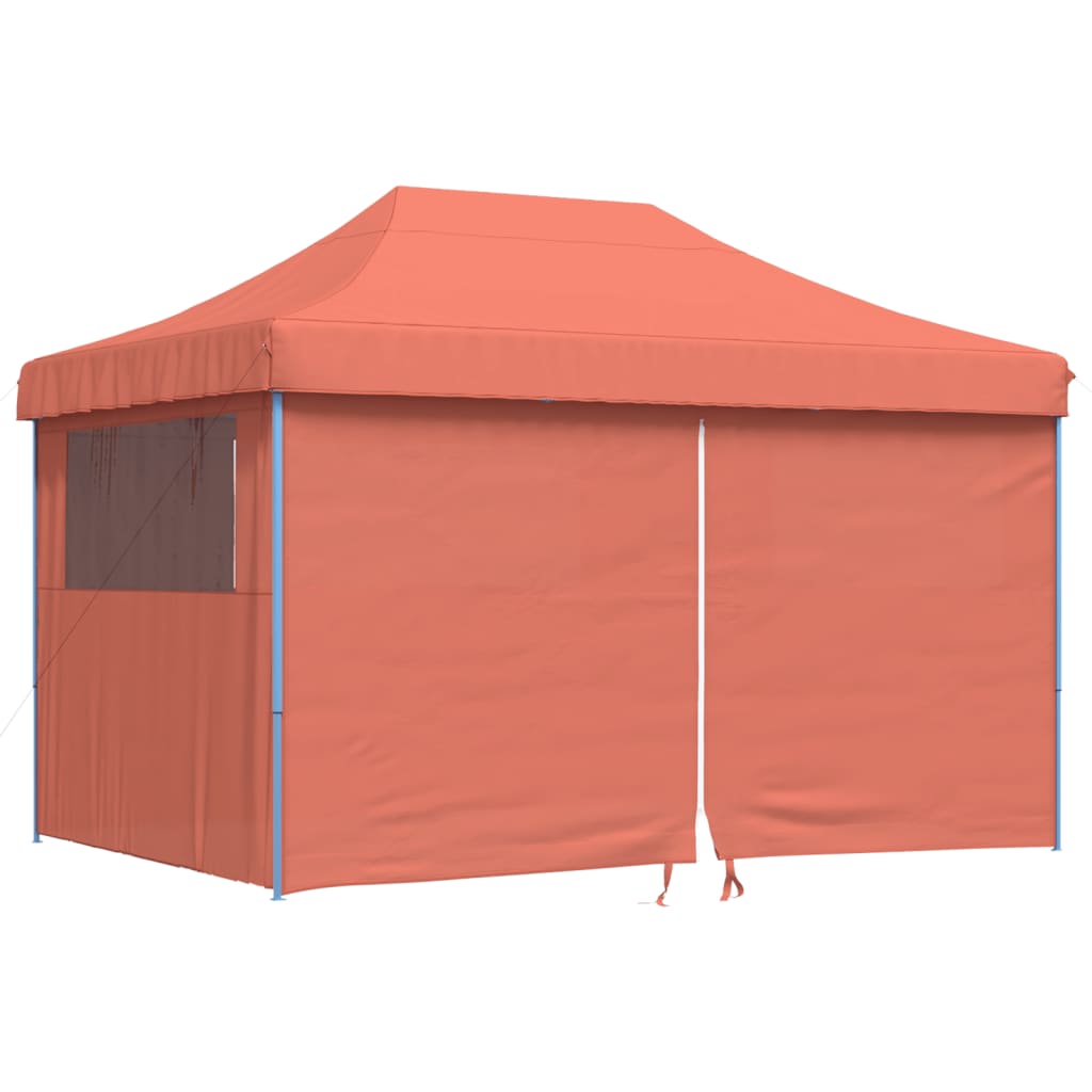 8721012492325_a_en_hd_1 vidaXL Foldable Party Tent Pop-Up with 4 Sidewalls Terracotta - Image 2