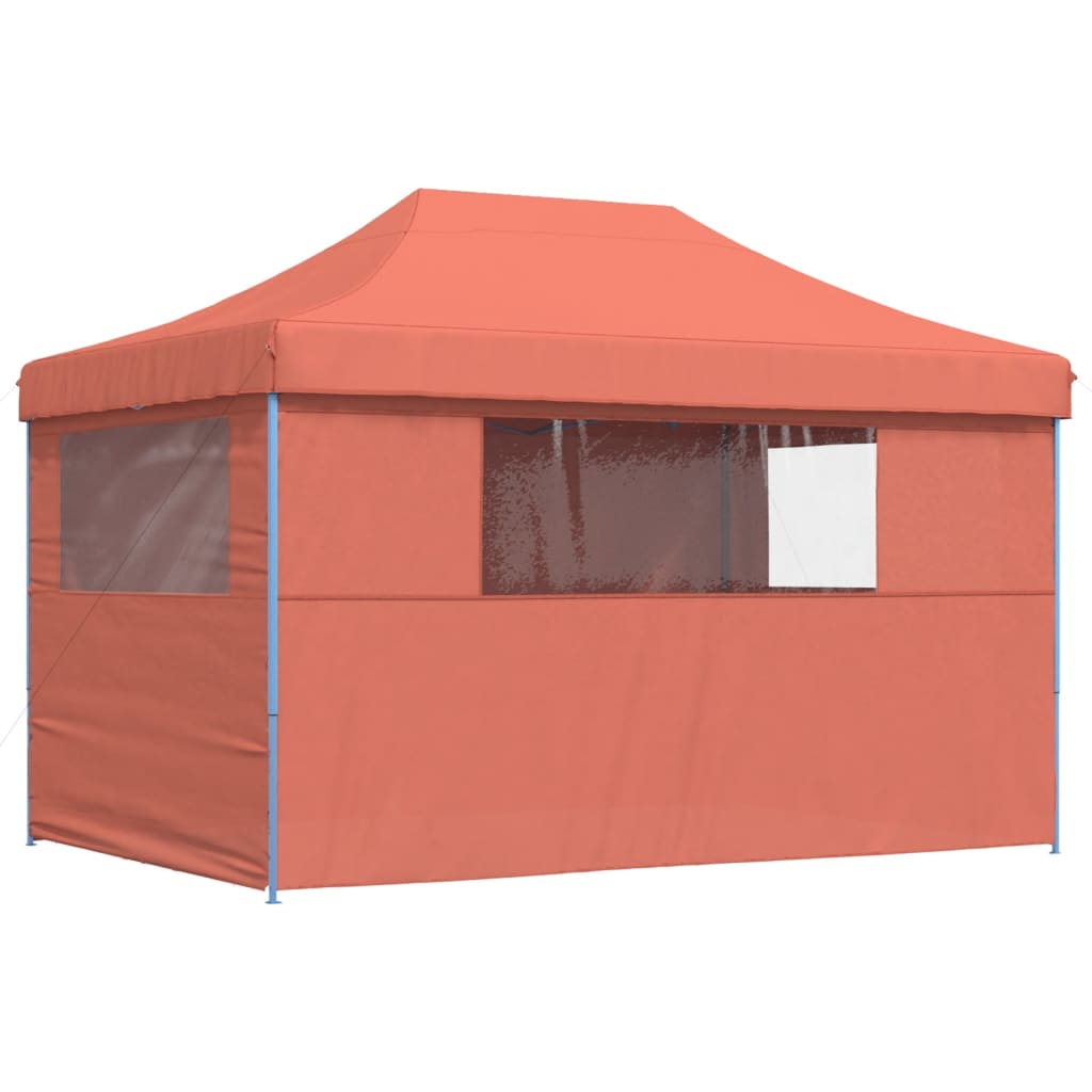 8721012492325_g_en_hd_3 vidaXL Foldable Party Tent Pop-Up with 4 Sidewalls Terracotta - Image 5