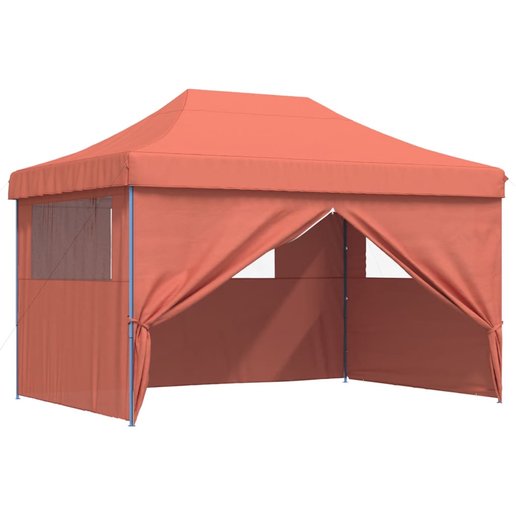 8721012492325_g_en_hd_5 vidaXL Foldable Party Tent Pop-Up with 4 Sidewalls Terracotta - Image 7
