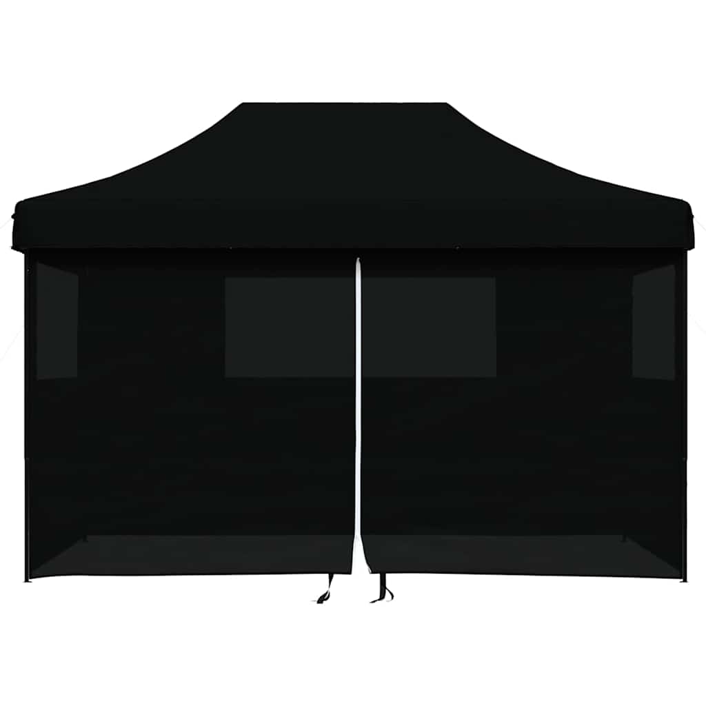 8721012492332_g_en_hd_1 vidaXL Foldable Party Tent Pop-Up with 4 Sidewalls Black - Image 3