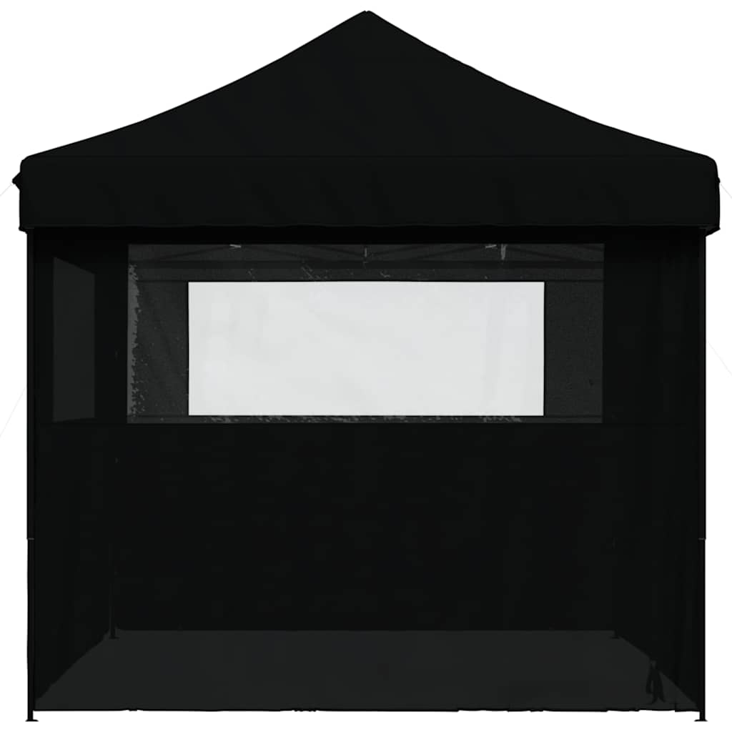 8721012492332_g_en_hd_2 vidaXL Foldable Party Tent Pop-Up with 4 Sidewalls Black - Image 4