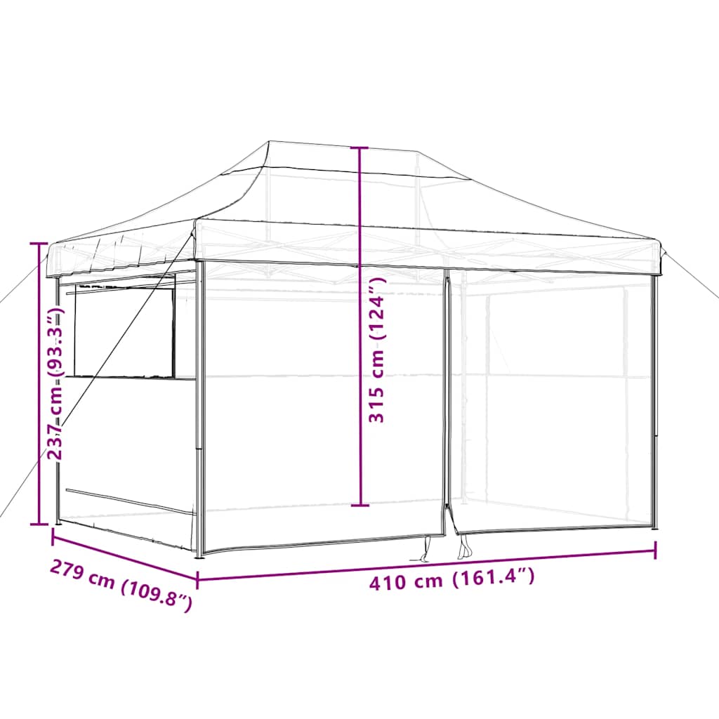 8721012492332_g_en_hd_8 vidaXL Foldable Party Tent Pop-Up with 4 Sidewalls Black - Image 10