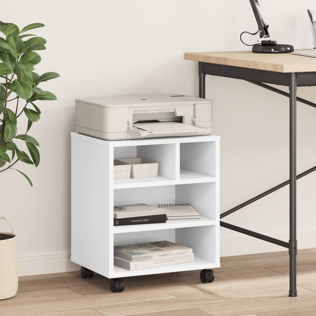 8721012495203_g_en_hd_1 vidaXL Printer Stand with Wheels White 41x32x48 cm - Image 3