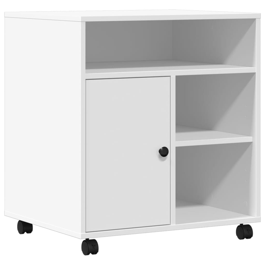 8721012495272_a_en_hd_1 vidaXL Printer Stand with Wheels White 60x50x67 cm - Image 2