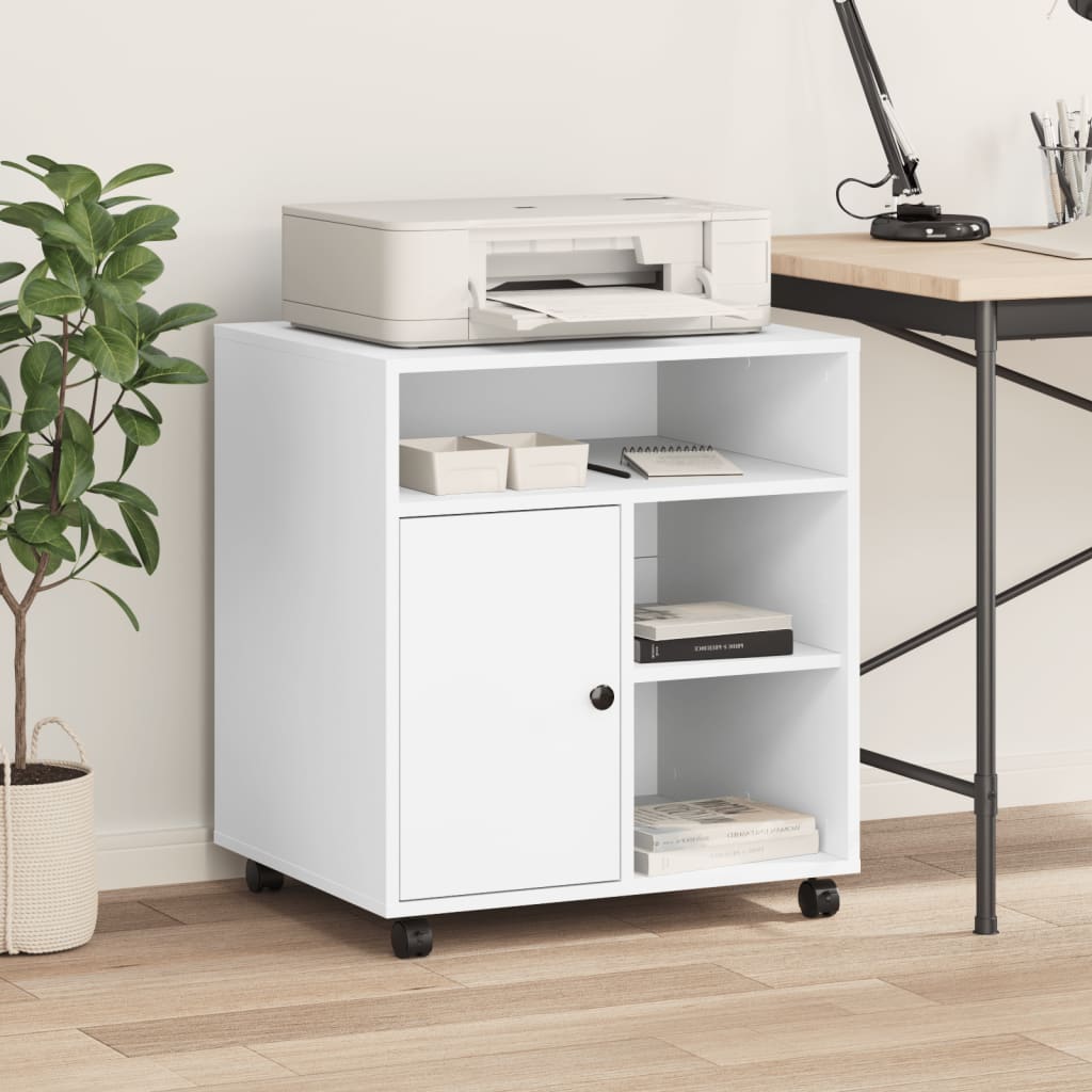 8721012495272_g_en_hd_1 vidaXL Printer Stand with Wheels White 60x50x67 cm - Image 3